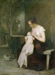 Jeune Mère, étude pour une peinture pour le Salon de 1879